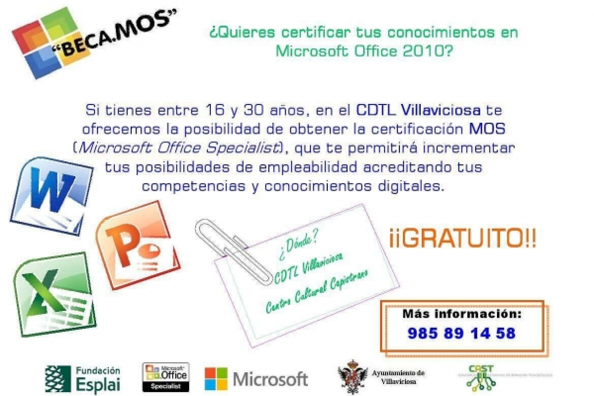 Villaviciosa noticias | Entrevistas | Certifícate en MOS (Microsoft Office  Speciali